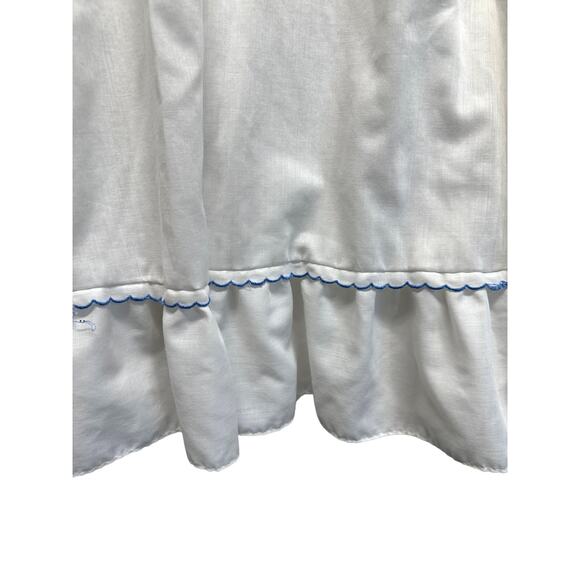 Vintage Gilead White Embroidered Nightgown & Robe Set Medium Cottagecore Lace - Picture 14 of 16